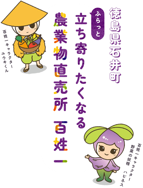 徳島県石井町 ふらっと立ち寄りたくなる 農業物直売所 百姓一